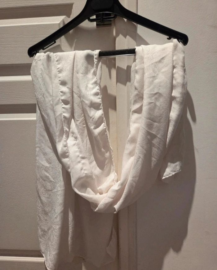 Lot de deux foulard marron et blanc imprime - photo numéro 5