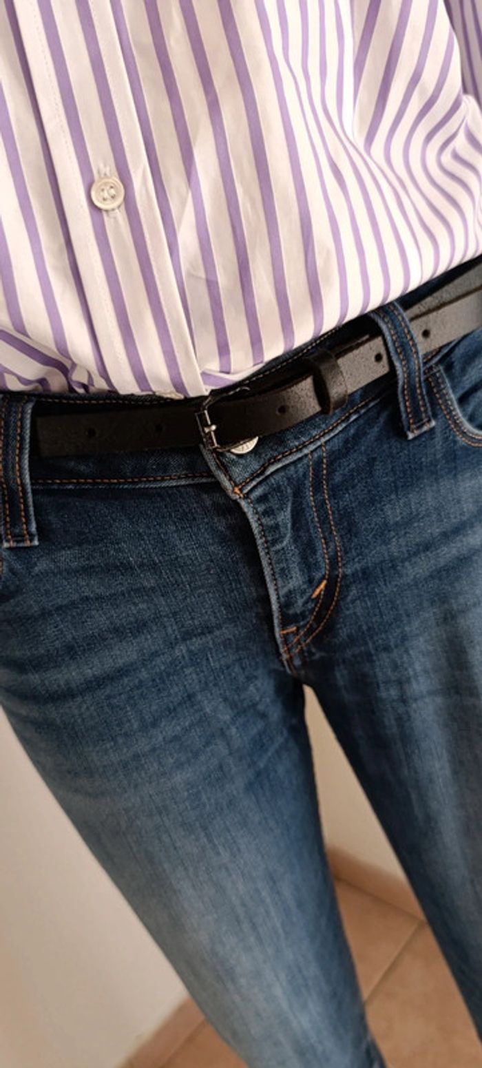 Ceinture noir cuir comptoir des cotonniers taille 2 - photo numéro 2