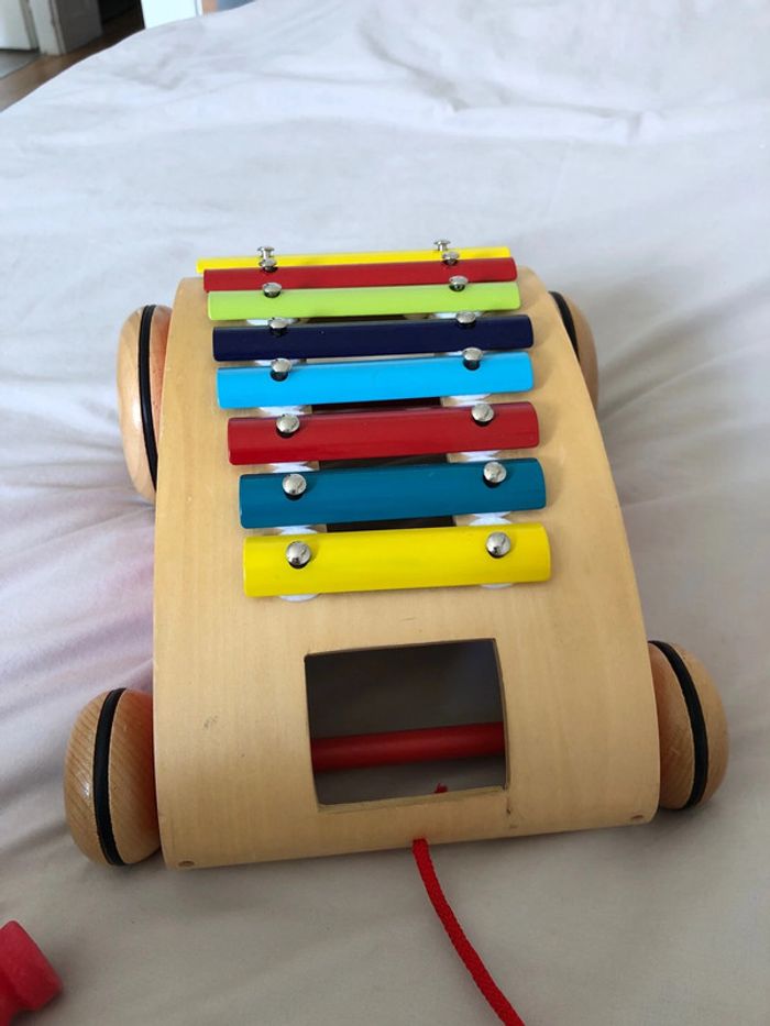 Xylophone à tirer/ xylo roller janod - photo numéro 4