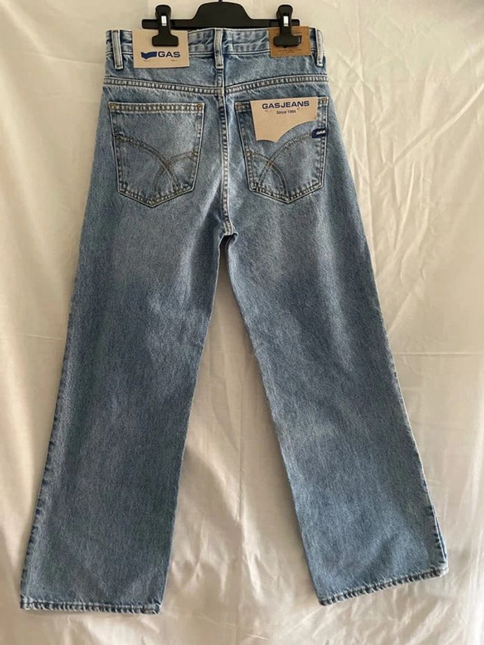jeans droit Gas bleu taille S - photo numéro 3