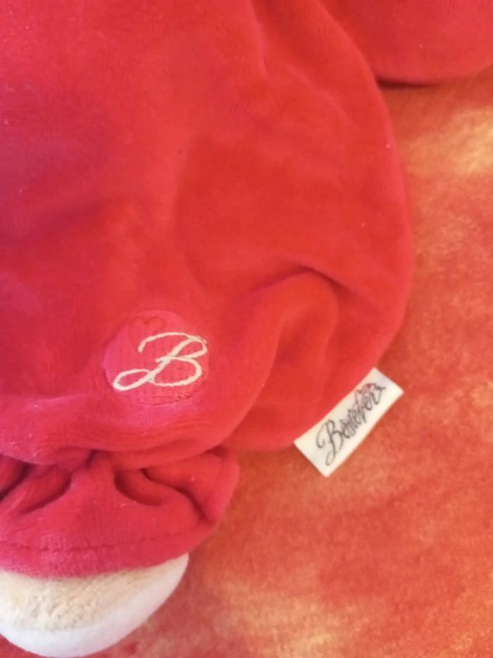 Ours beige rouge Bestever, 30 cm - photo numéro 4