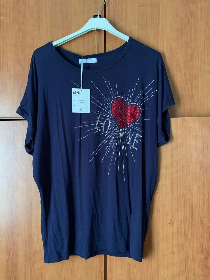Teeshirt love strass