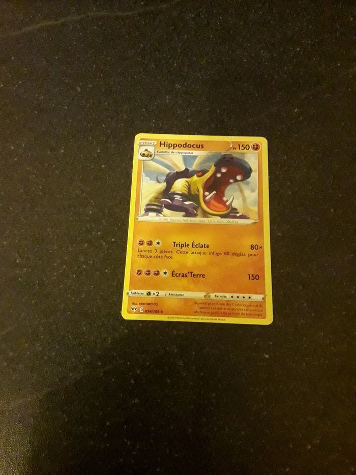 Hippodocus carte Pokémon neuve