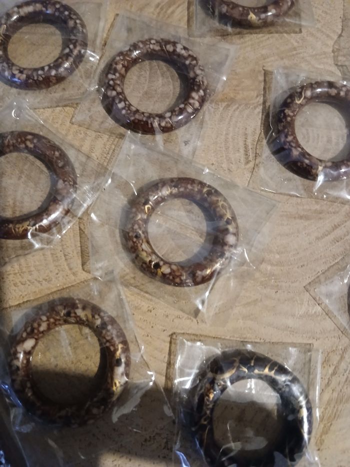 Lot de 22 cercle rondelles percée accessoires bijoux ou autre - photo numéro 3