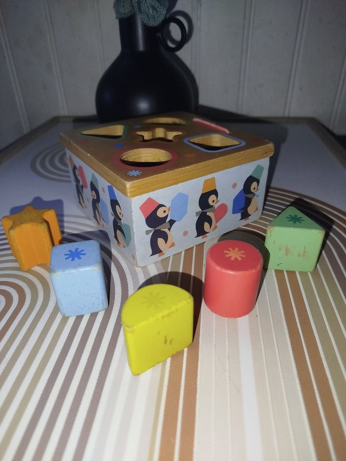 🟠 Vintage Djeco Petite boîte à formes - photo numéro 2