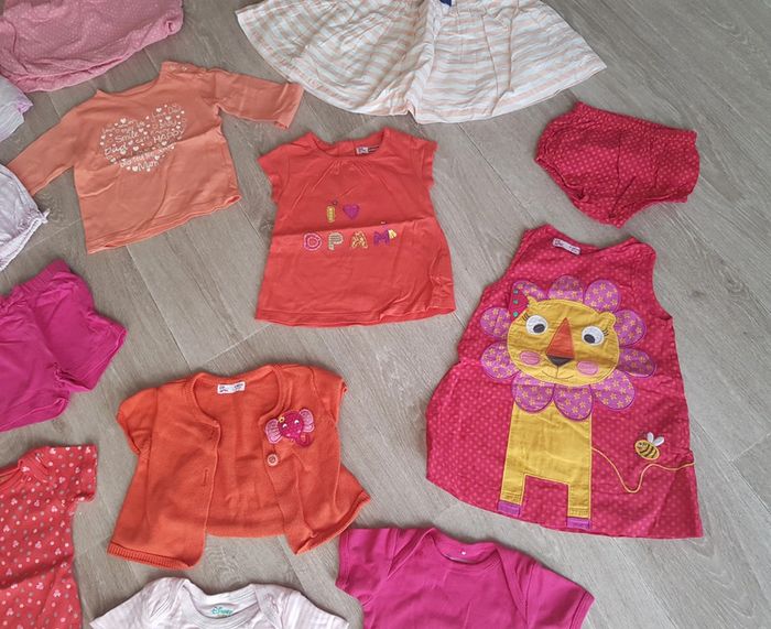 Lot été fille 6 mois marques diverses Dpam Sergent major Jaquadi Disney - photo numéro 3