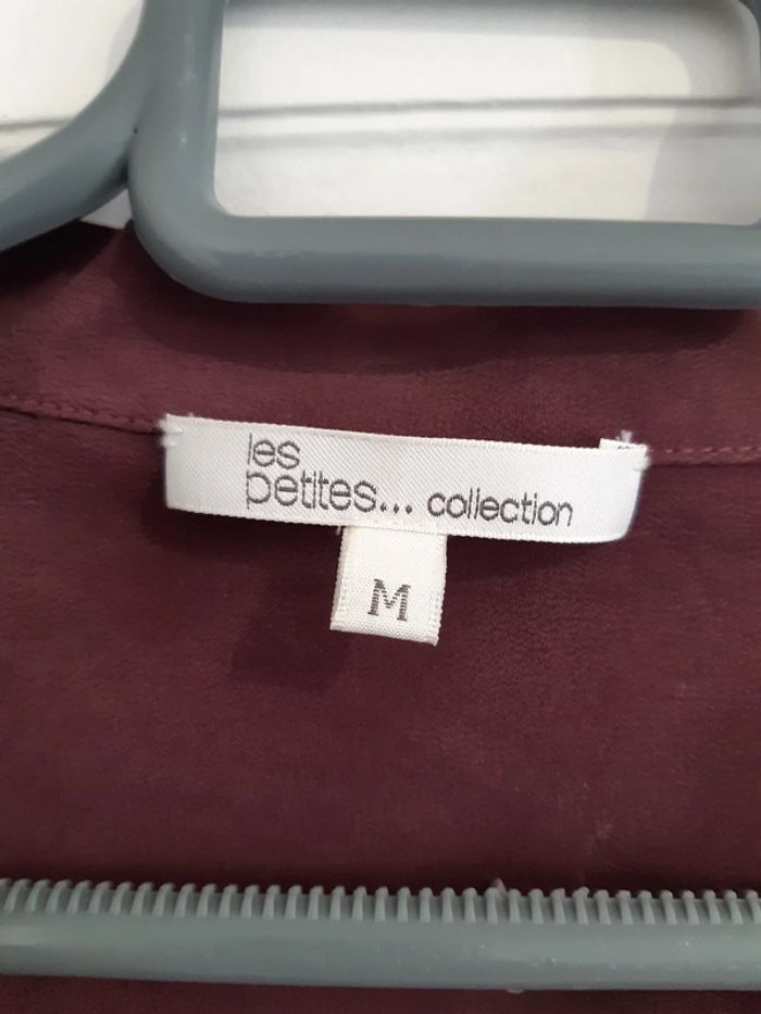 Blouse prune en soie (M) - photo numéro 2