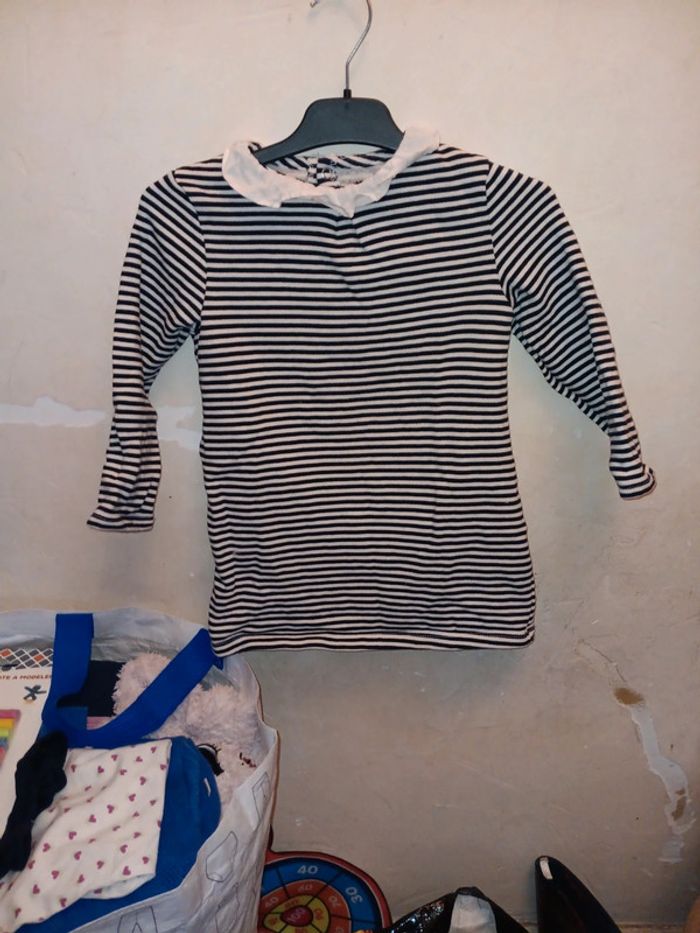 Robe sweat avec col vola.te 26 mois 3 ans kiabi - photo numéro 2