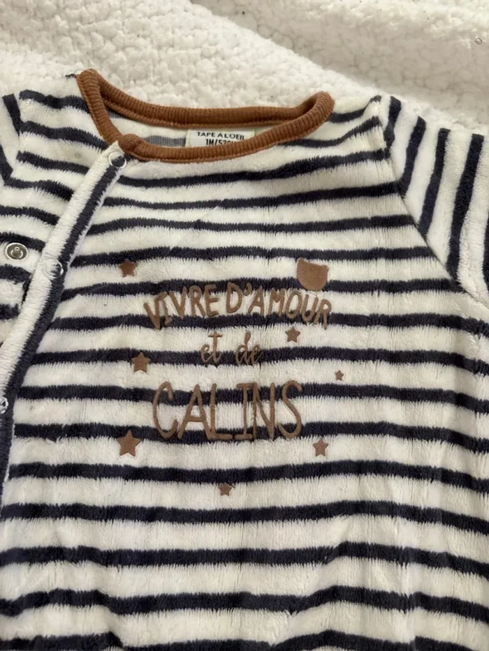 Pyjama bébé 1 mois tape à l’œil - photo numéro 2
