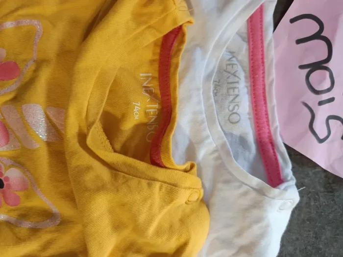 Lot t-shirt in extenso 9 mois - photo numéro 6