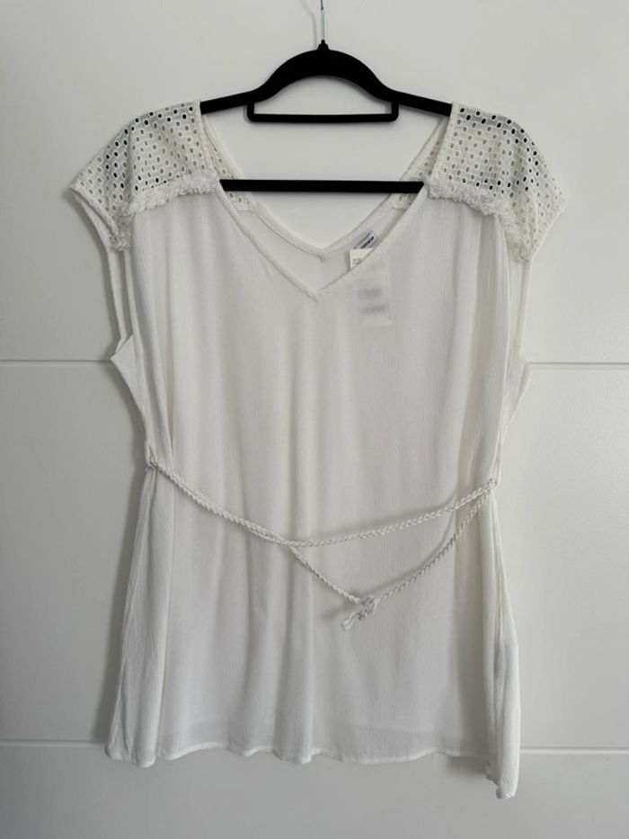 Haut t-shirt fluide blouse camicia blusa Camicetta camisa top crochet Ricamo topje Tanktop pimkie