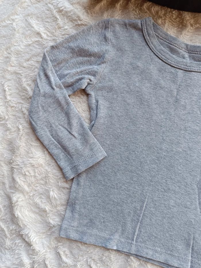 Tee shirt chemise manches longues Garçon 2/3 ans Eldys 100% coton - photo numéro 3