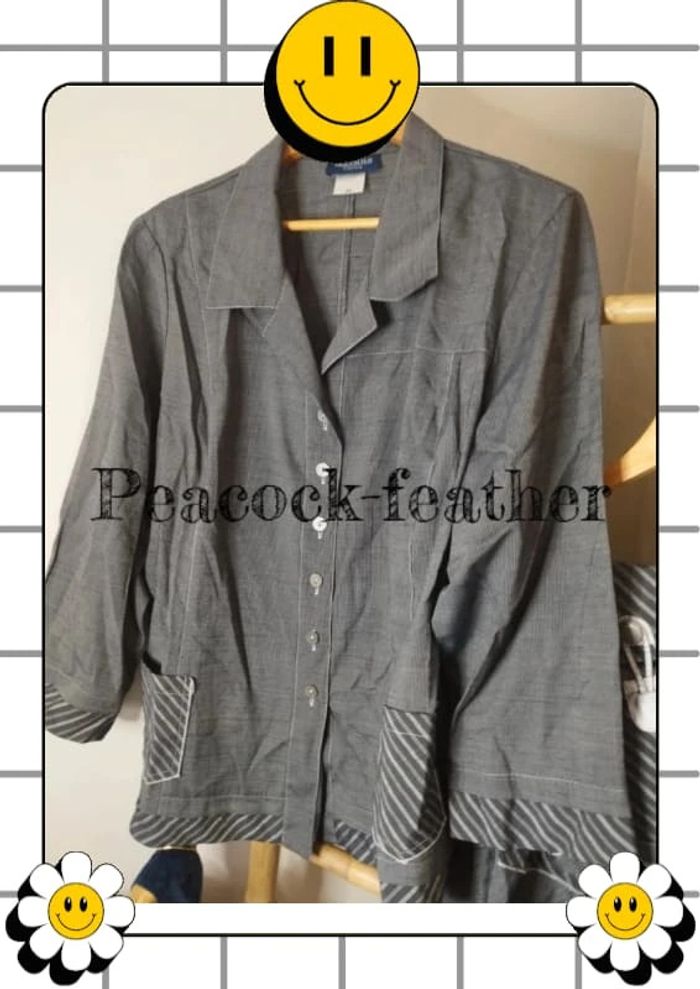 Ensemble jupe veste gris gevana 56 - photo numéro 3