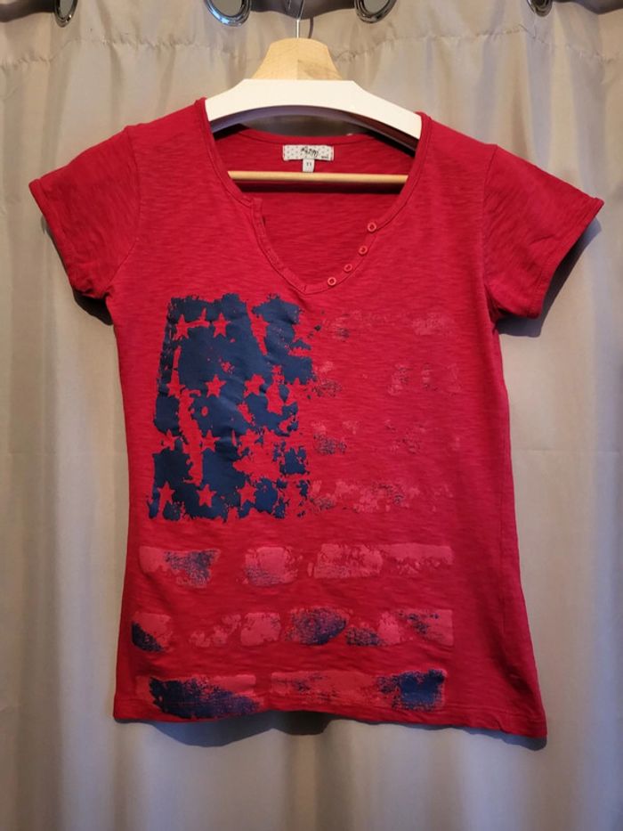 Tee-shirt imprimer rouge , S