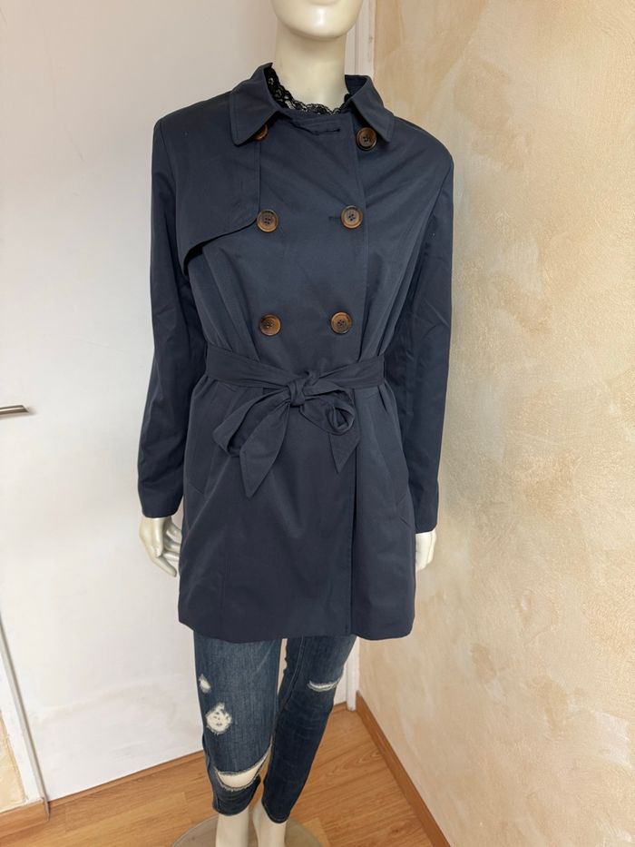 Trench ONLY – Taille L – Neuf avec étiquette – Bleu marine - photo numéro 2