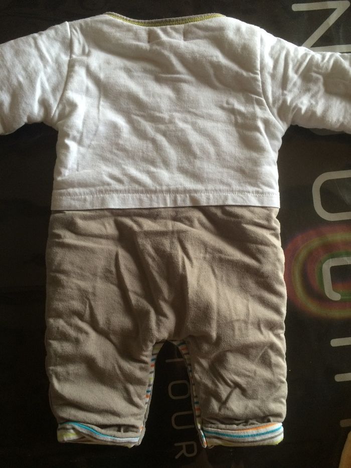 Combinaison pantalon molletonné 3mois - photo numéro 2