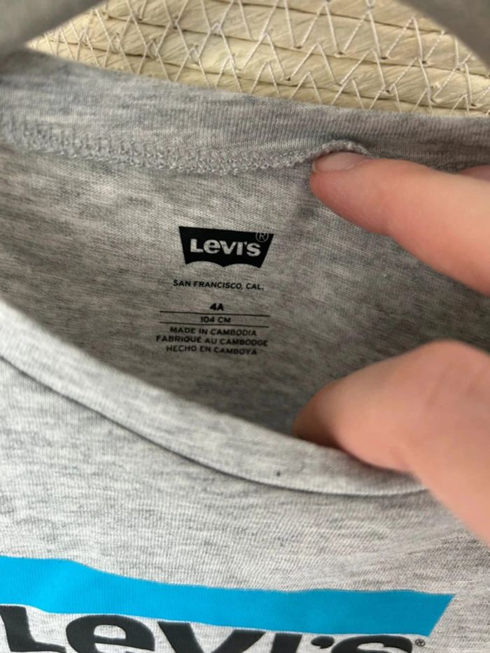 T-shirt mixte gris - Levi’S - 4 ans - photo numéro 3