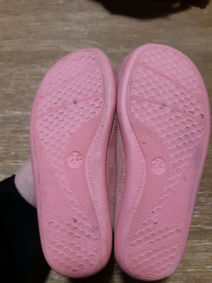 Ballerines rose liberty fleurs chaussons été 24 bébé fille - photo numéro 2