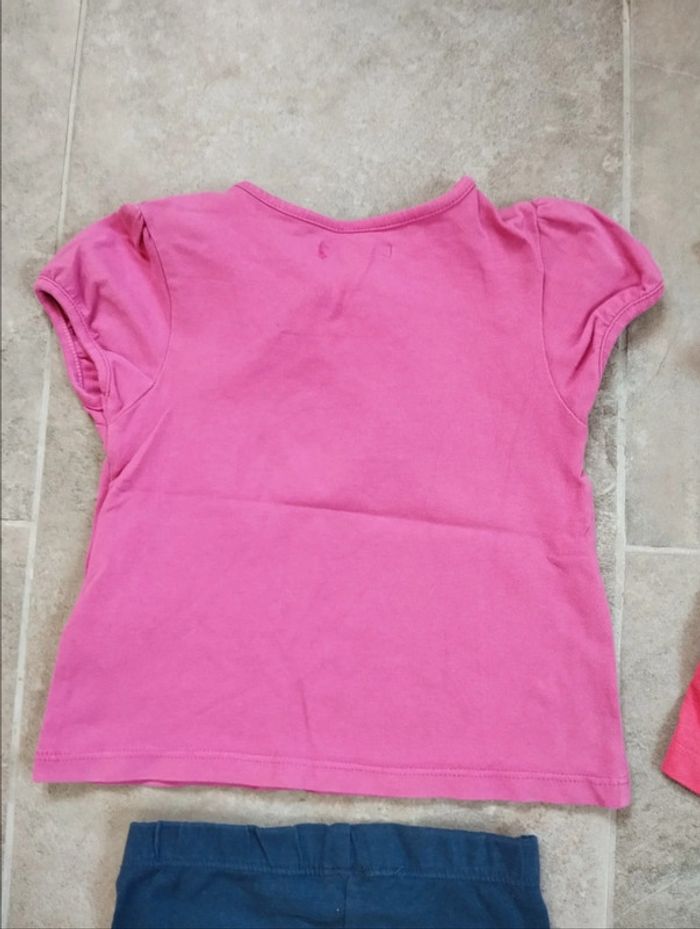 Lot leggings et t-shirts fille 18 mois - photo numéro 4