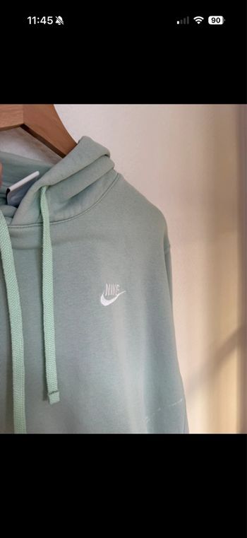 Sweat-shirt à capuche vert