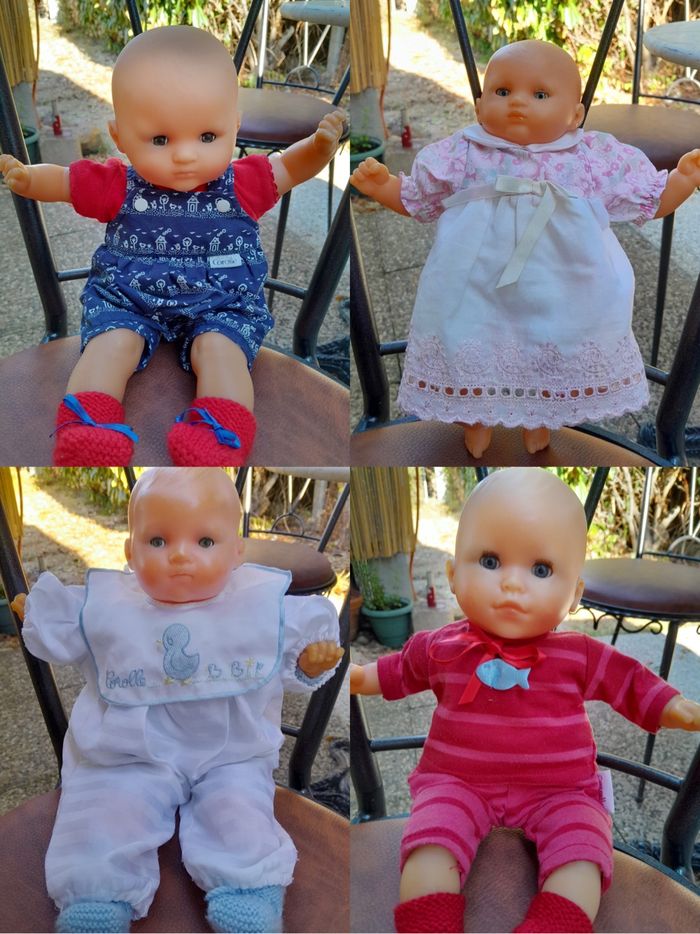 👶🏼 LOT : 4 poupons Corolle 30/36 centimètres (Années 1994, 1995, 2000)