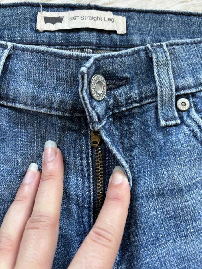 Jean levi’s 505 coupe straight leg droite bleu 00s y2k 2000s taille M/38 mi taille - rare - photo numéro 9