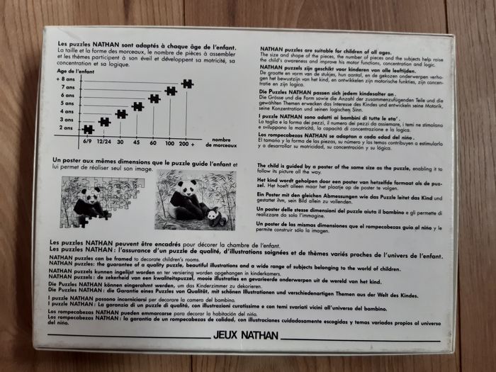 Puzzle Tintin Hôtel Cornavin 60 pièces complet et poster Nathan 1994 - photo numéro 3