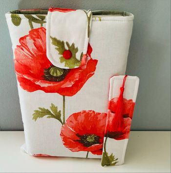 Pochette pour livre  broché et son marque page