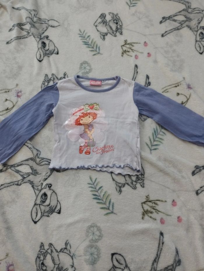 Haut de pijama 36 mois charlotte aux fraises