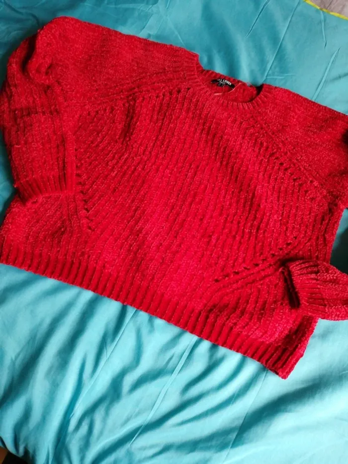 Pull, maille chenille - photo numéro 4