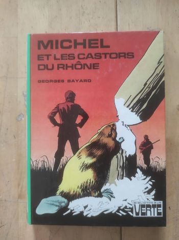 Michel et les castors du Rhône Georges Bayard Bibliothèque verte cartonnée 1975