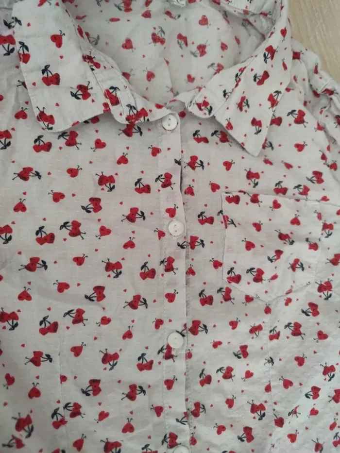 Chemise coeur cerise orchestra 12 ans - photo numéro 3