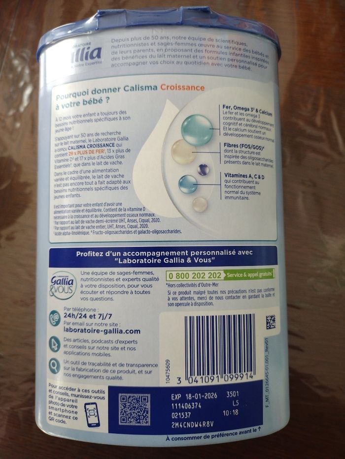 Lait enfantil 3 âge - photo numéro 2