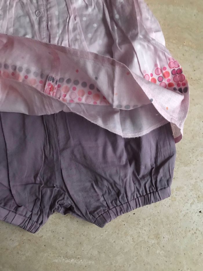 ROBE BARBOTEUSE "MARESE" ROSE & LILAS - TAILLE : 6 MOIS - photo numéro 3