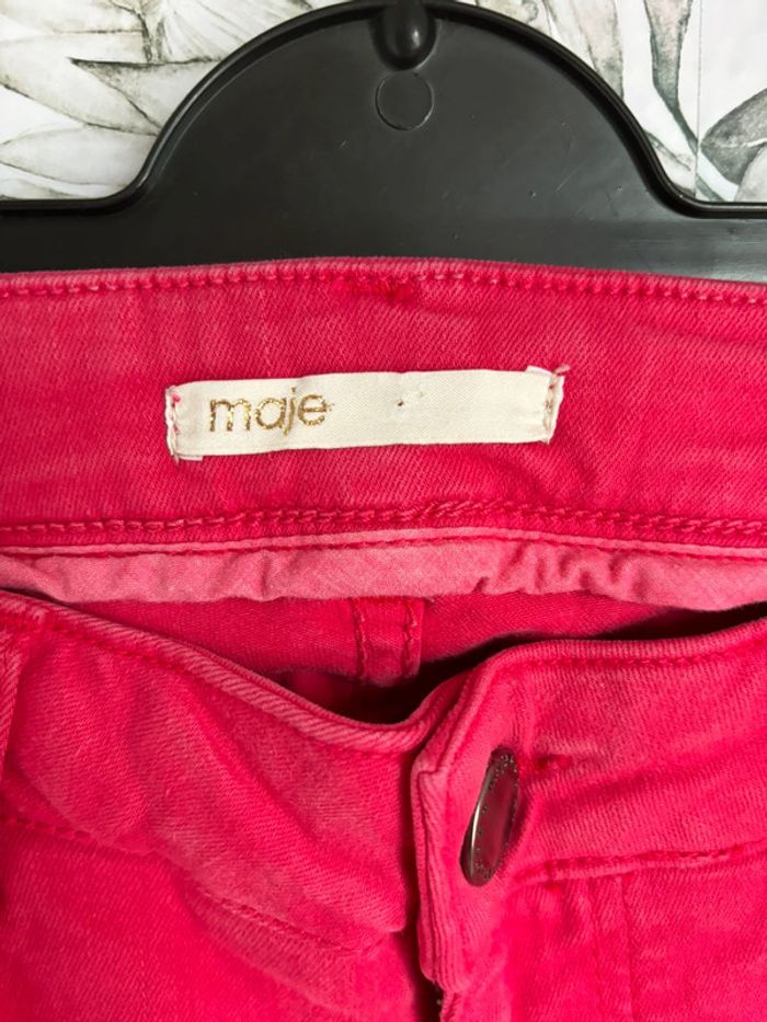 Jeans skinny framboise Maje - photo numéro 2