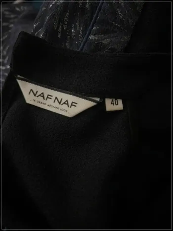 Combishort dos nu noeud noir et bleu NafNaf - photo numéro 8