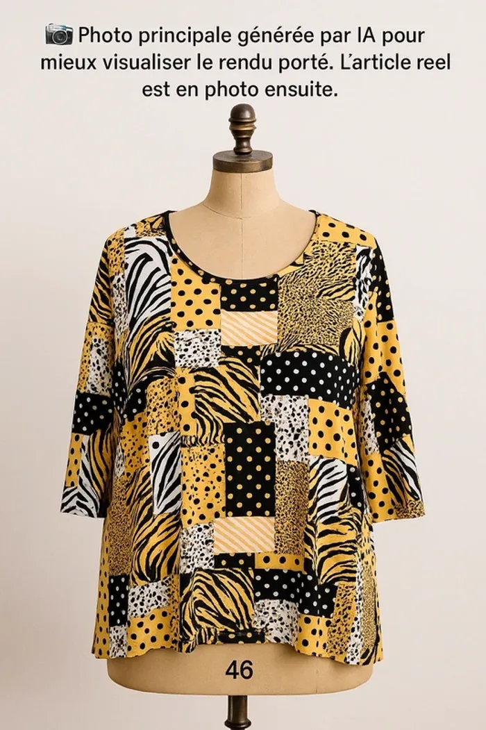 Blouse manches 3/4 Mia Moda T46