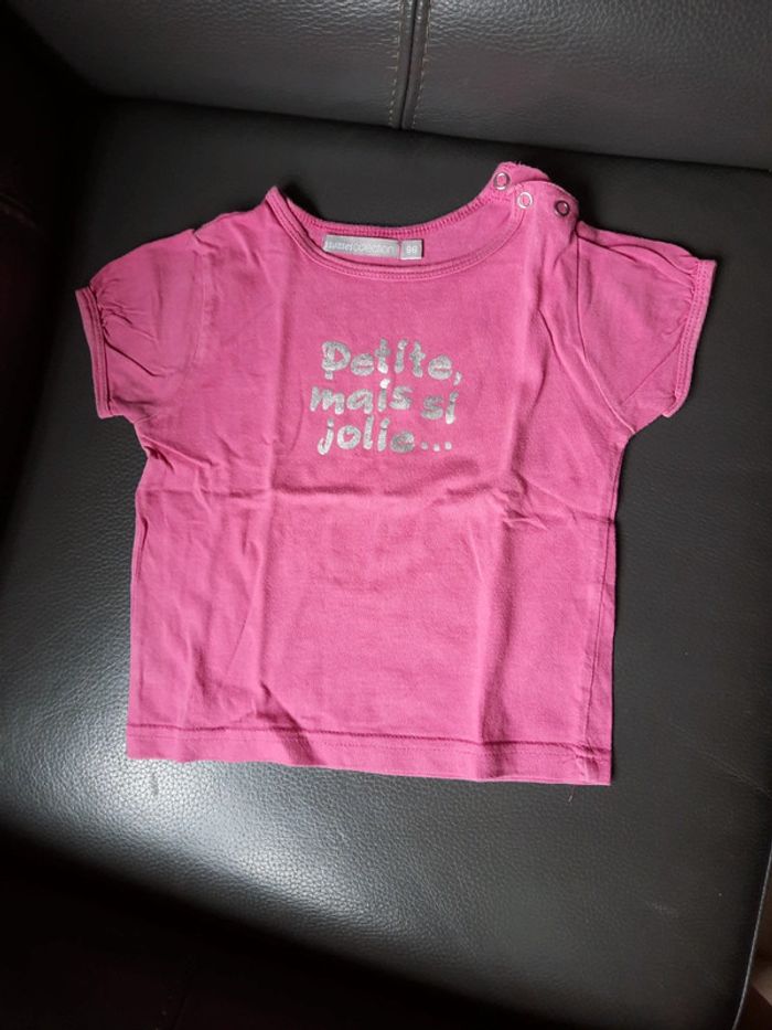 Tee-shirt manches courtes fille 2 ans