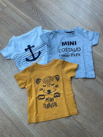 Lot 3 tee shirt manches courtes