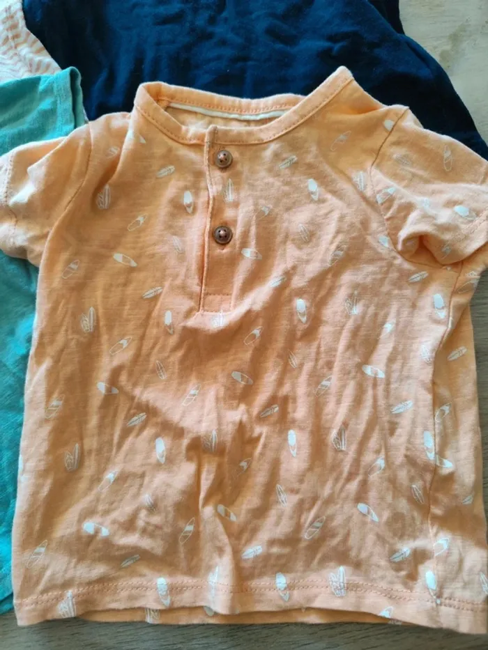 Lot de 4 t-shirts 9 mois - photo numéro 2