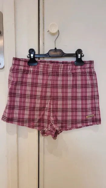 Short de bain motif carreaux