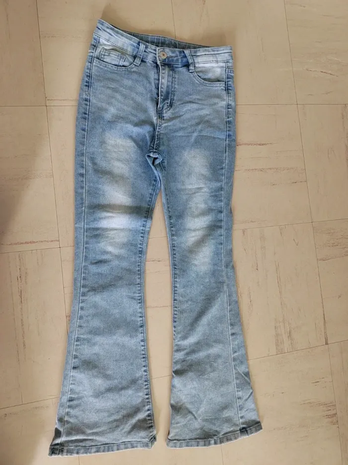 Jeans pattes éléphant
