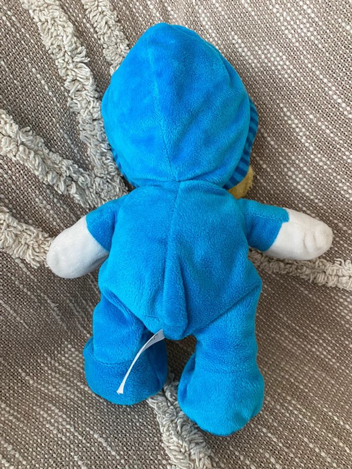 Peluche doudou 30cm Disney donald bébé pyjama bleu canard blanc bon état - photo numéro 3