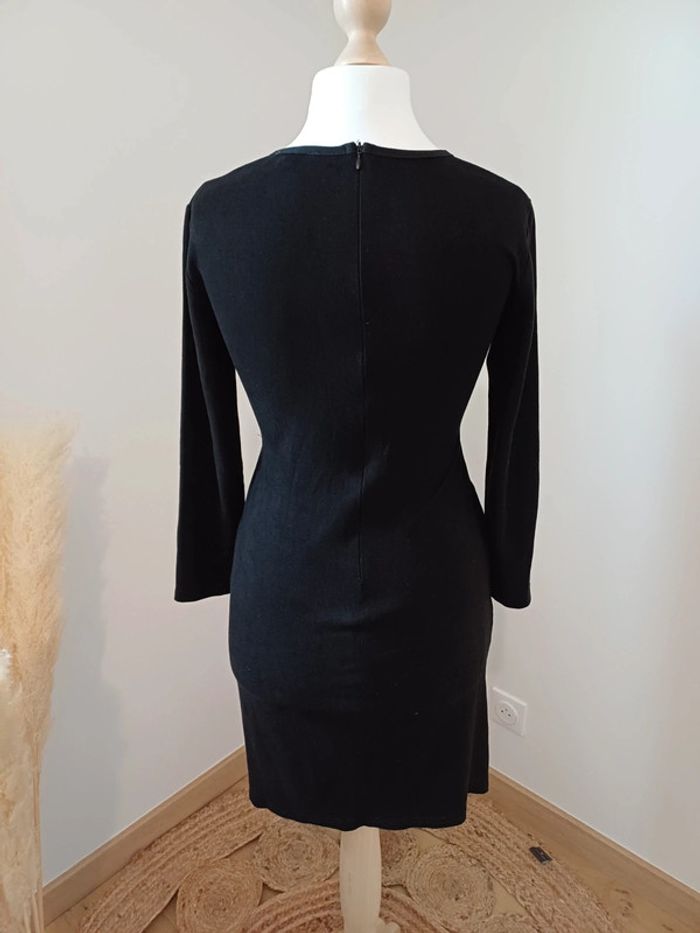 Robe noire sexy en suédine avec laçage JCL taille M/L 38/40 - photo numéro 5