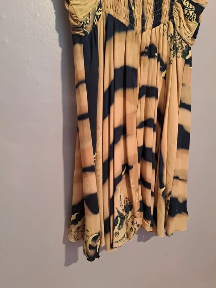 Robe été marron et noire dégradée - Marque Tropical Climate - Taille 38 - État neuf. - photo numéro 15