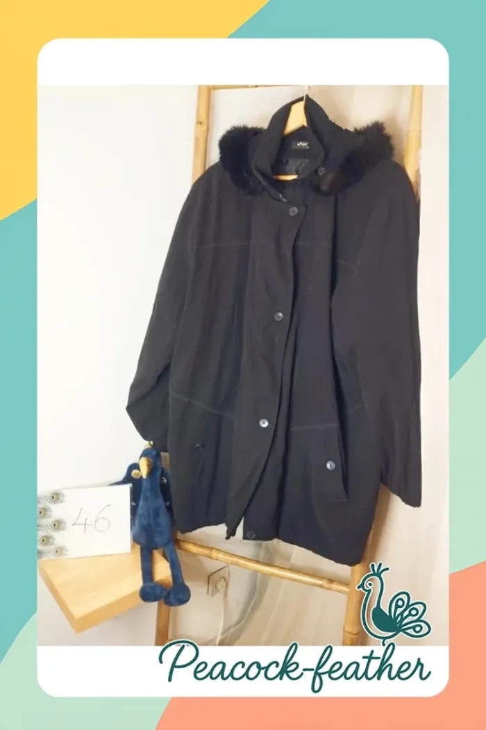 Manteau noir femme xxxl