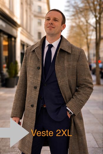 Trench homme en laine 