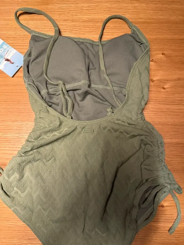 Maillot de bain Roxy une pièce vert taille XS neuf avec étiquette - photo numéro 4