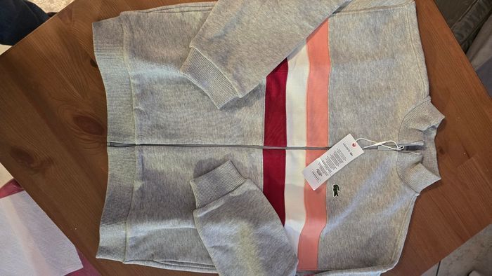 (NEUFS non portés)🏷🤩🩷 superbe ensemble veste et pantalon molleton lacoste 10 ans fille 🤩🥰🩷 - photo numéro 3