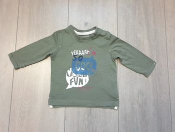 Maillot manche longue vert. Garçon 6 mois. Marque In Extenso